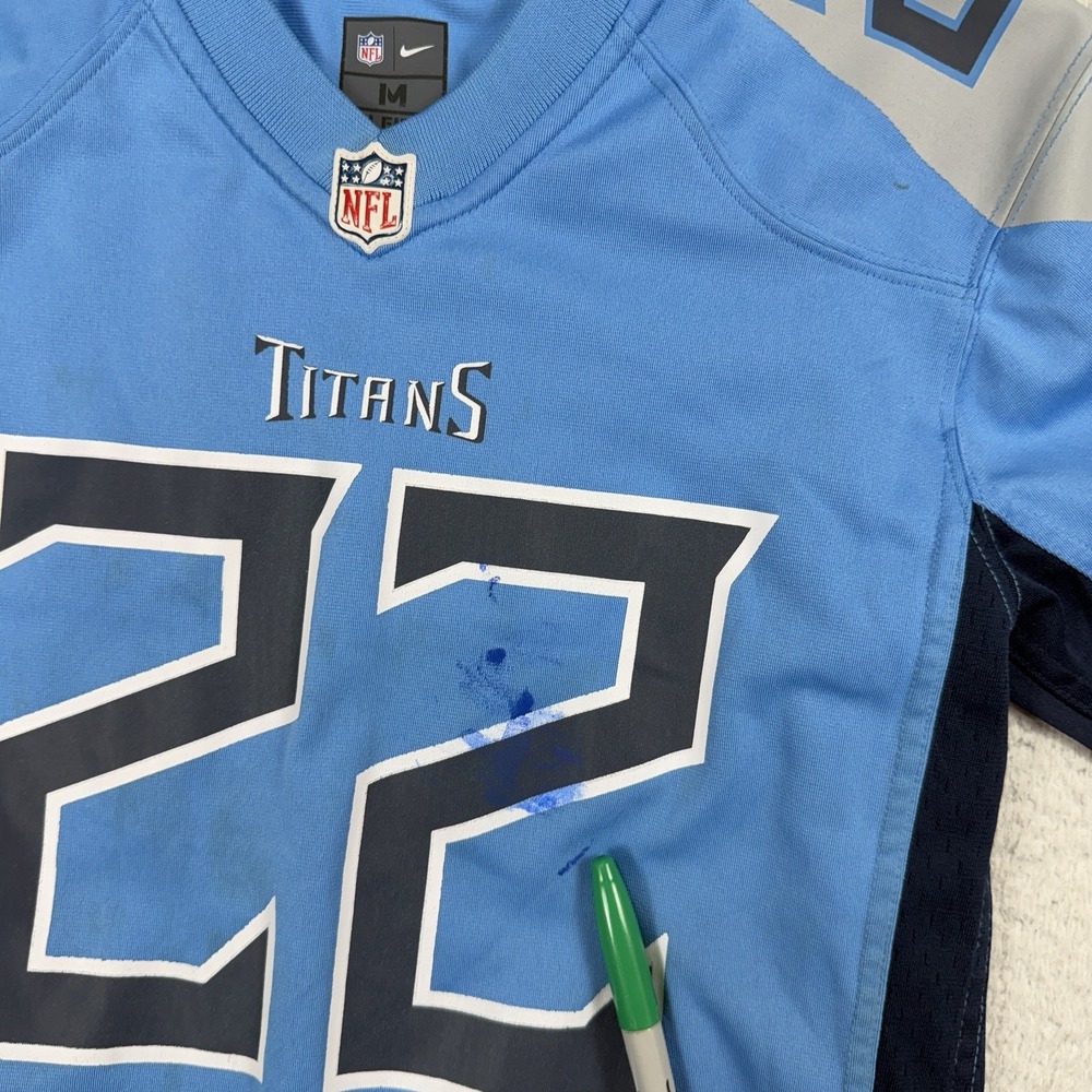 Nike Tennessee Titans Derrick Henry 22 On Field NFL Jersey Youth Medium 10/12 - Picture 6 of 8